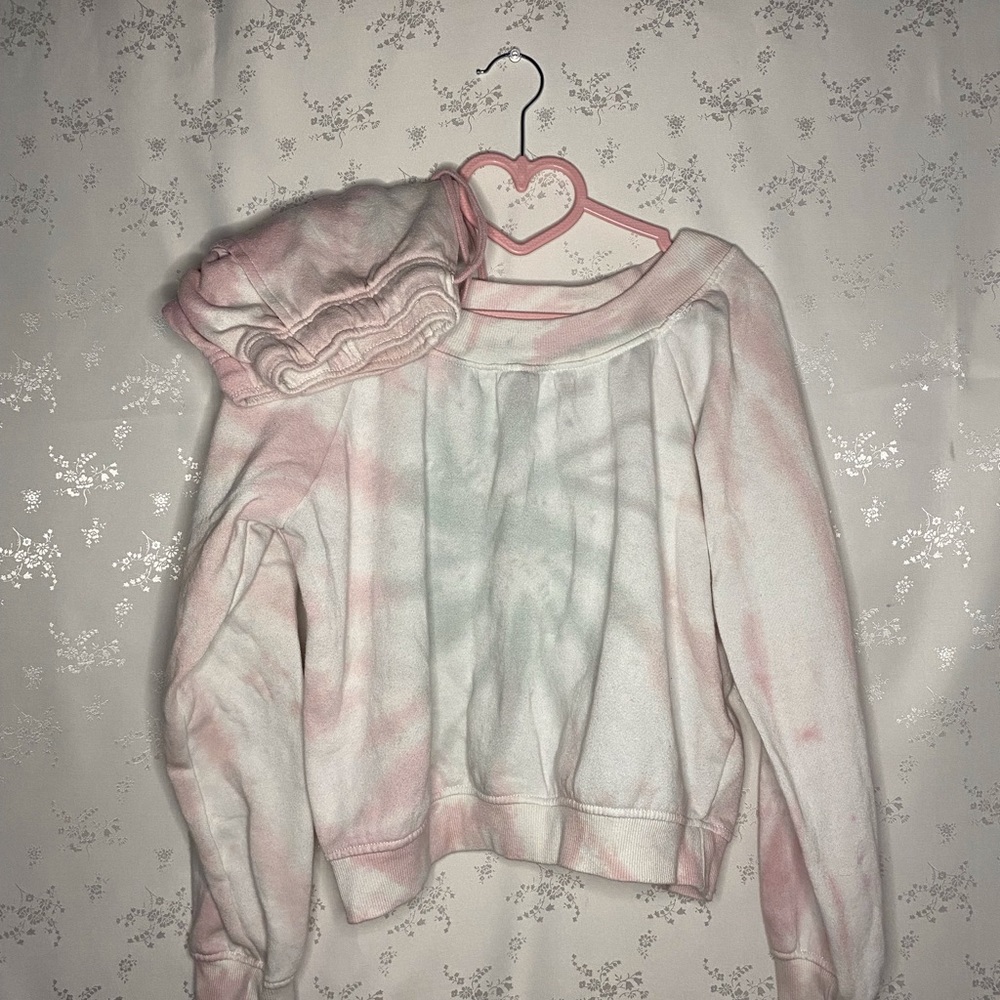 pastel tie dye lounge set